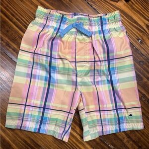 NWOT Crown & Ivy boys plaid swim trunks Size 4T